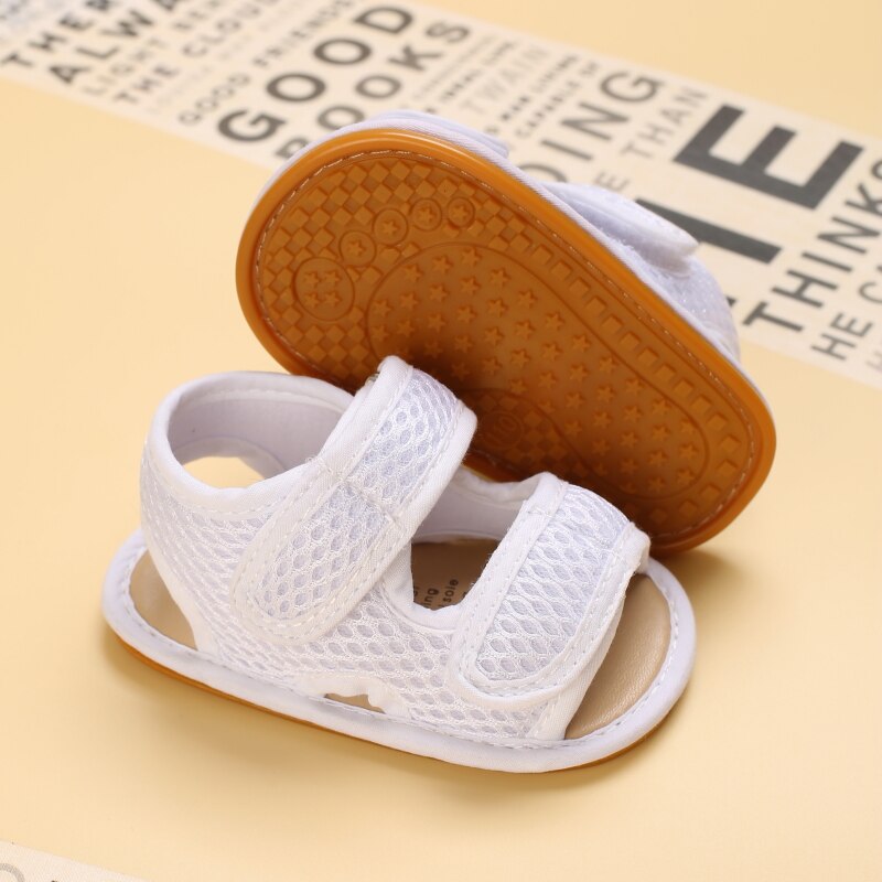 proprietà 0-18 mesi scarpe per bambini suole in gomma morbida sandali traspiranti scarpe per bambini panno a rete scarpe per bambini vuote
