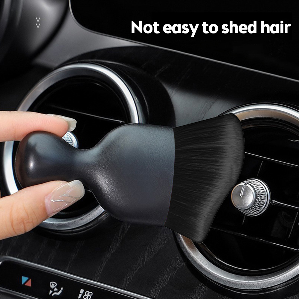 Brosse pour Livres d'Nikde Voiture, Outil de Nettoyage de Console Centrale, de Sortie d'Air, Souple avec Coque, Anti-Poussière pour Crevasse