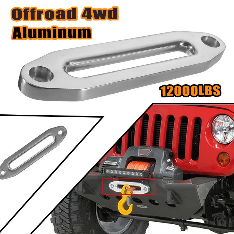 12000 lbs Winch Rope Guide Silver Hawse Aluminum Fairlead For Off Road 4WD: Gold