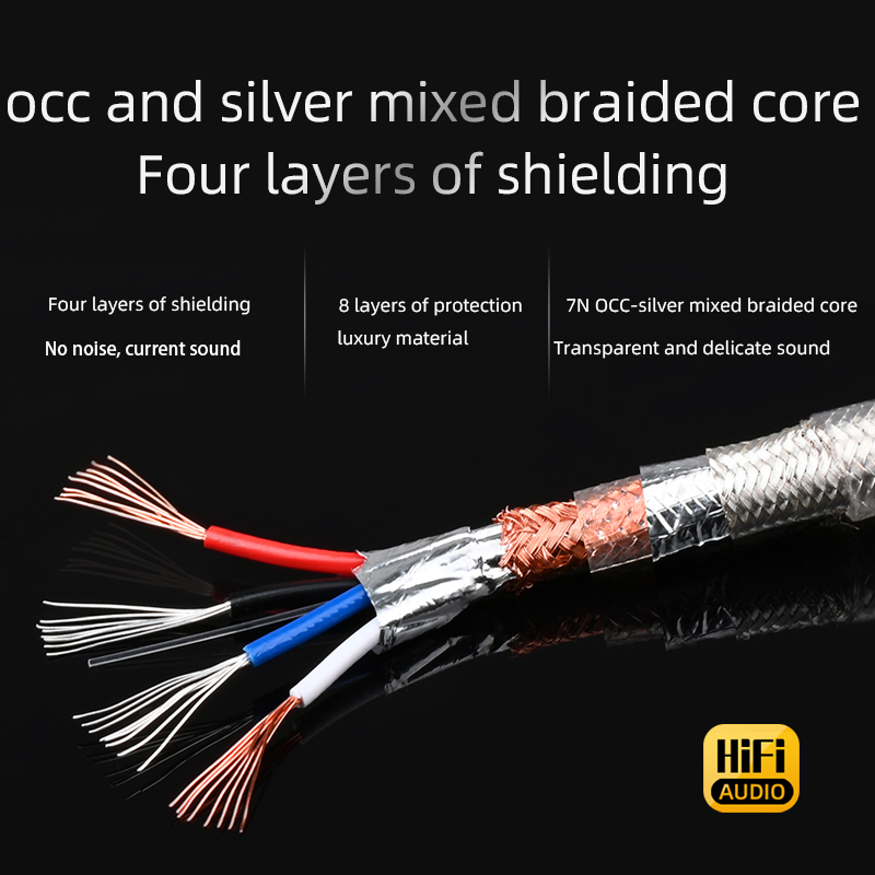 Hifi opgradering usb lydkabel type a til type b, ac, cb, cc usb kabel occ skærmet lydkabel til dac