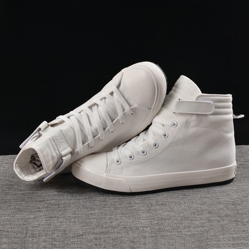 High top sneakers dam skor platta kvinnor fritidsskor coola dam sneakers svarta vita sneakers plus size 42 a797