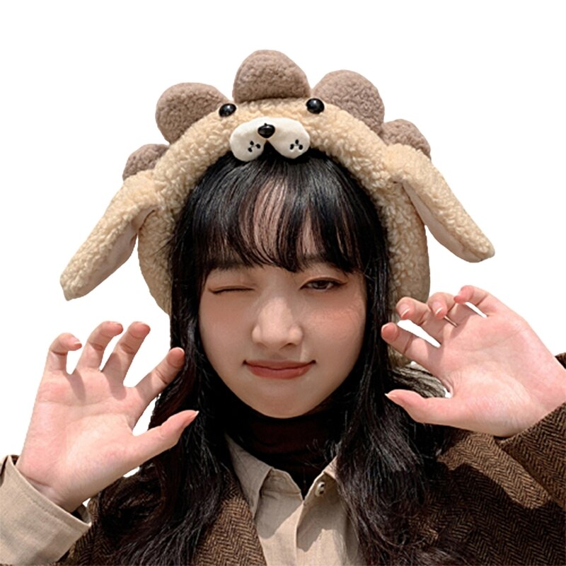 Animal Hat With Moving Ears Cute Headband Moving Ear Muffs For Women Fleece Ear Muffs Headband Bear Ear Muff M6CD: 10