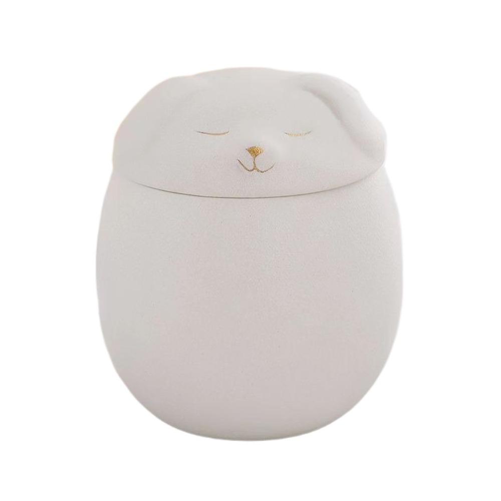 Ceramic Funeral Urn for Pets 200ml Dog/Cat Shape Ashes Storage Box Memorials with Lid Dog Cat Cremation Urns Dog Supplies: Lavender