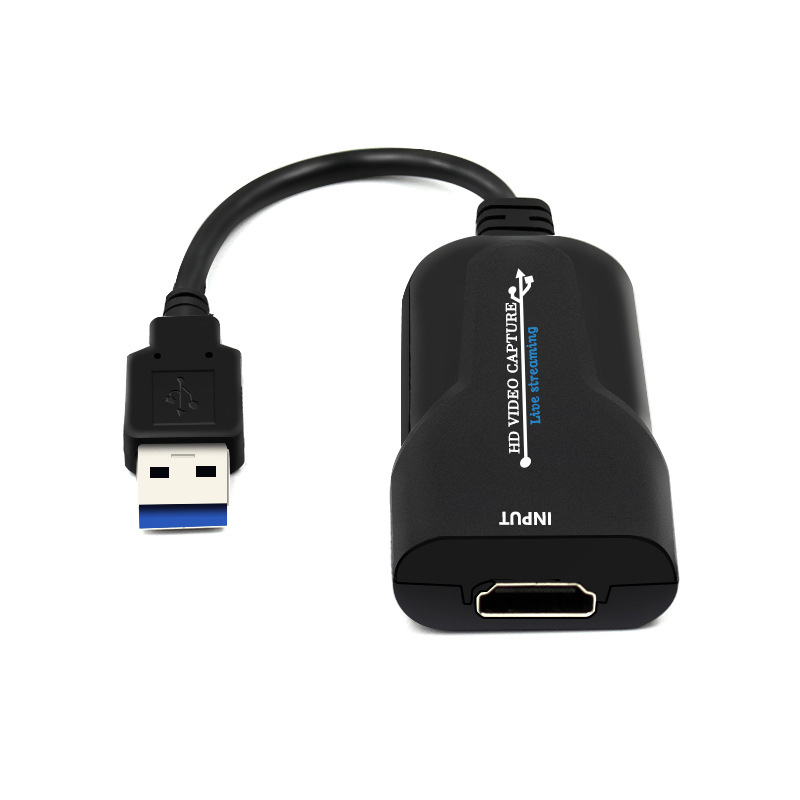 HDMI to USB 2.0 Video Capture Card Plug and Play Game Capture Card Grabber Screen Sharing 1080P 60fps Recording @M23
