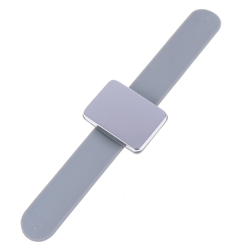 Bracelet magnétique pour Salon , sangle pour cheveux, outils de coiffure et de coiffure, accessoires de cheveux, Clip de fixation: Gris
