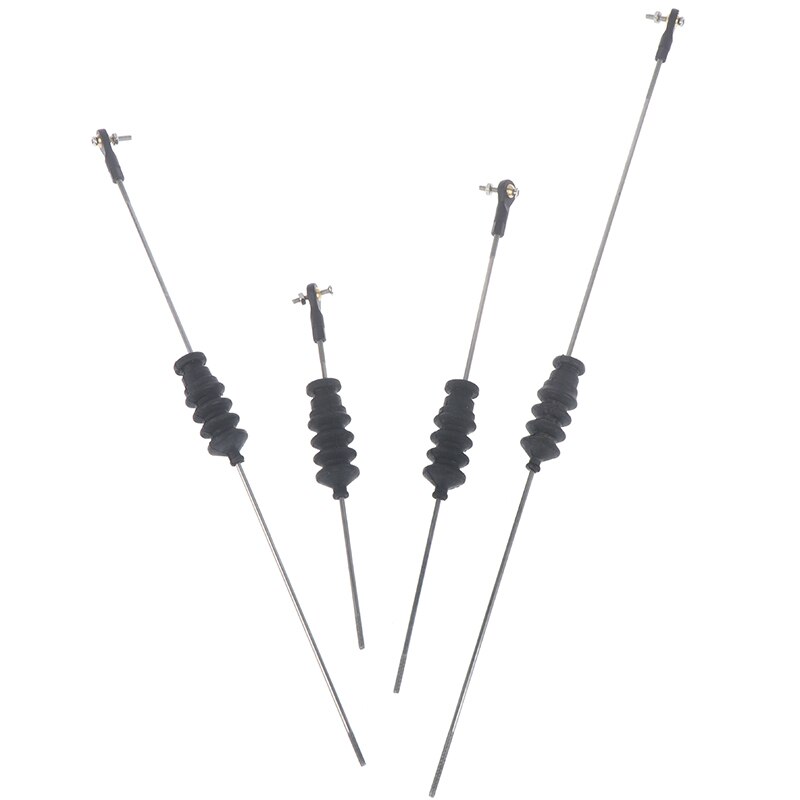 RC Model Boat Push Rod Kit Include M2 Rod End +Rubber Bellows Seals+M2 Pull Rod