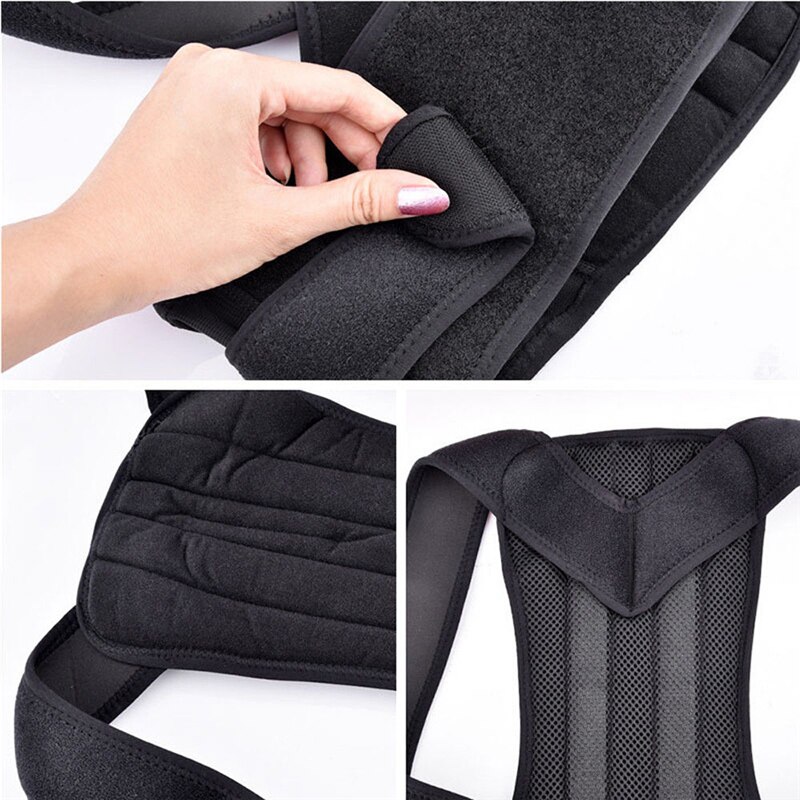 S-3XL Posture Corrector Support Magnetic Back Shoulder Brace Body Shaper Belt Adjustable Unisex Plus Size Shapewear XXXL XXL XL