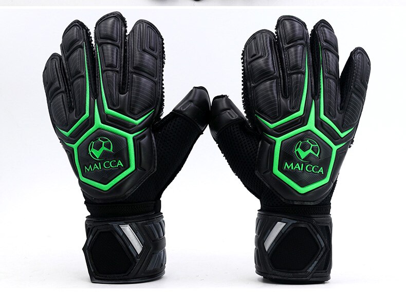 Professionele Voetbal Doelman Handschoenen Verdikte Latex Maat 8 9 10 Vinger Protecte Kids Volwassenen Voetbal Futebol Goalie Handschoenen: B / 8