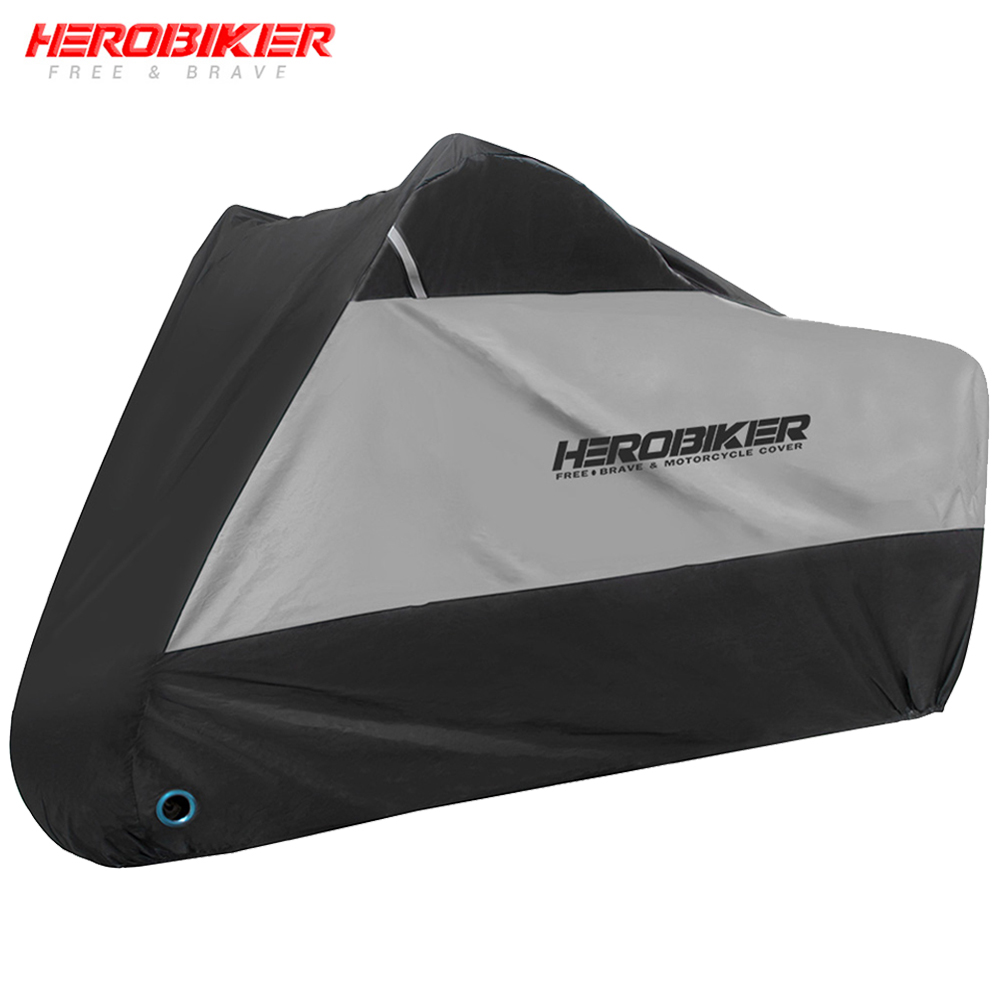 Nueva Funda para motocicleta, Funda para Moto, cubierta para lluvia, impermeable, a prueba de polvo, cubierta protectora UV, abrigo para interiores y exteriores, Funda para Scooter y Moto: 3 XL / Plata