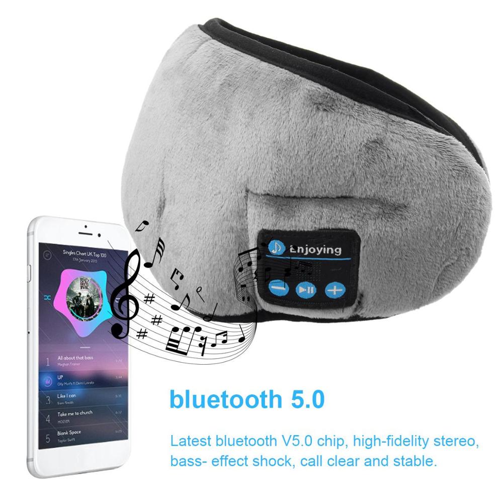 Bluetooth Slapen Hoofdtelefoon Oogmasker Luidsprekers Microfoon