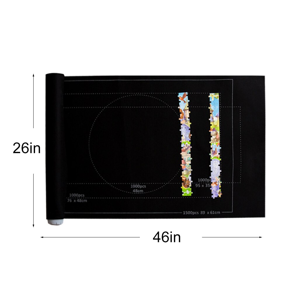 Puzzle Roll Mat Blanket Felt Mat up to 1500/2000/3000 Pieces Accessories Puzzle Portable Travel Storage Bag