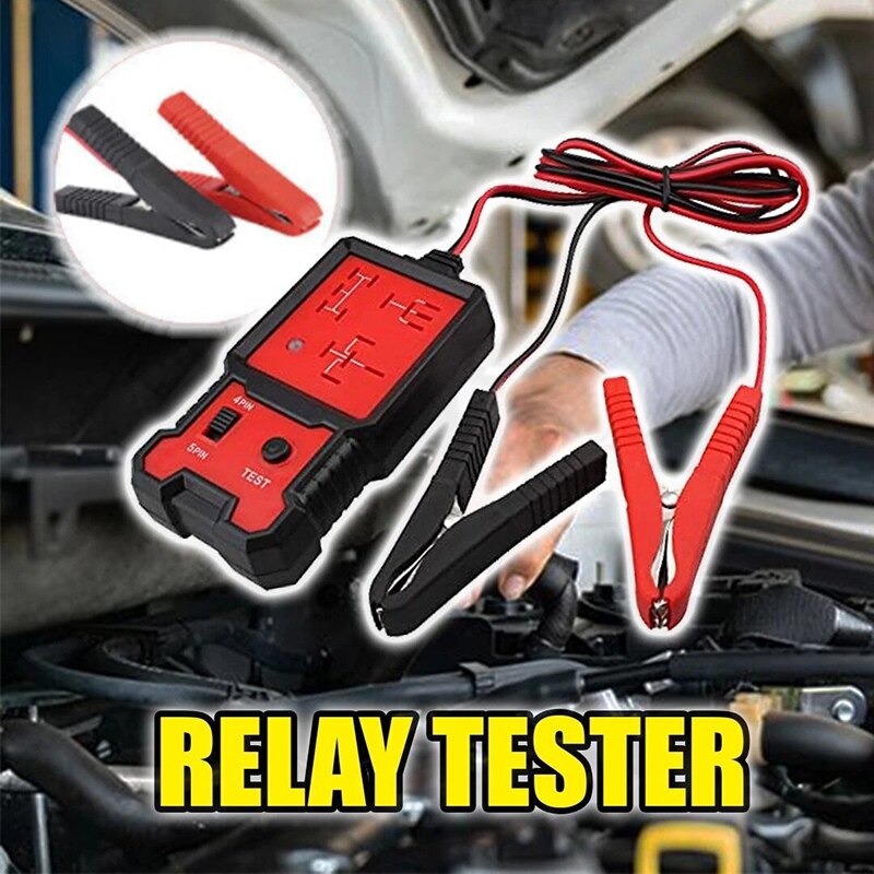 12V Automobile Relay Tester Detection Diagnostic Instrument Auto Car Battery Checker Tool Relay Tester Automotive Kit