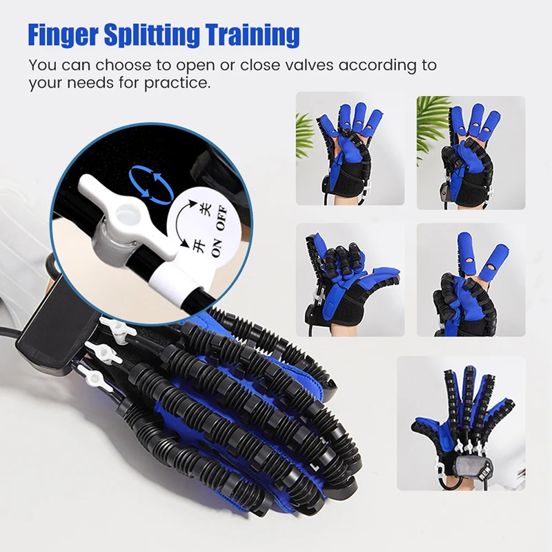 Handrevalidatie Robot Fysiotherapie Handschoenen Hemiplegie Apparaat Beroerte Recovery Apparatuur Linker Rechterhand Therapie Massage Handschoen