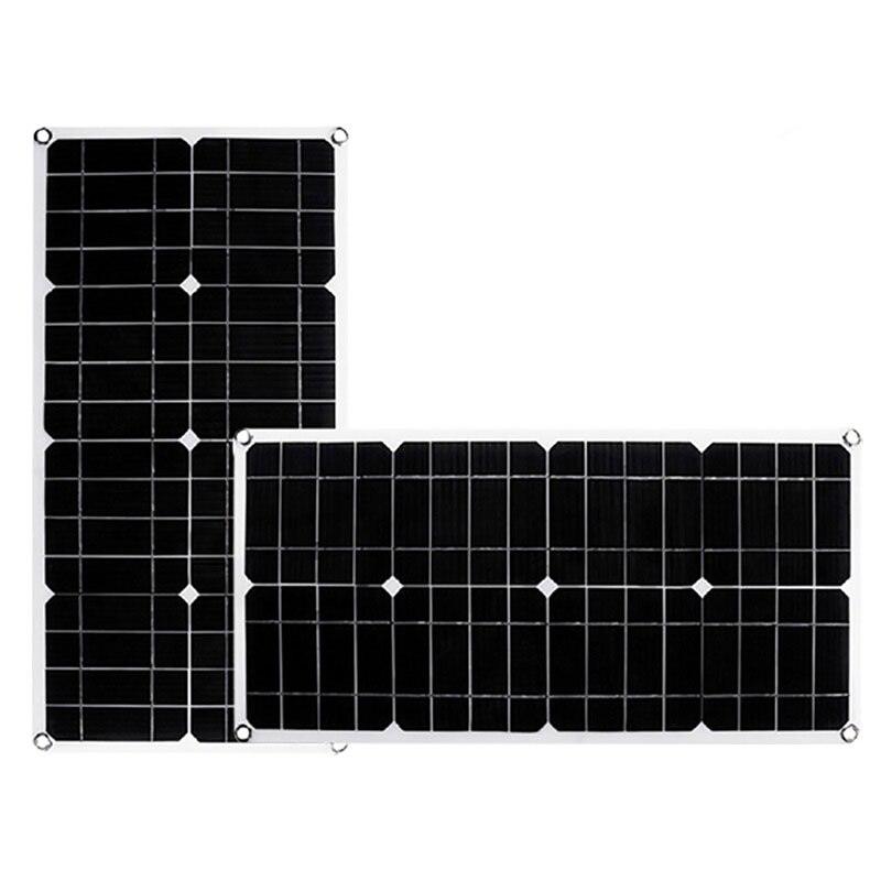 Solar Panel 100W 18V 12V Light Weight Solar Panel Mono Crystalline Cells Solar Battery Charger With 10-60A Controller