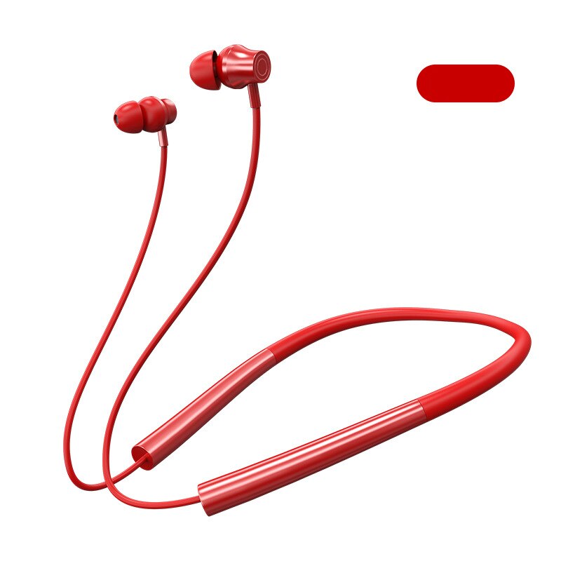 KTUXB-auriculares inalámbricos con Bluetooth 5,0, dispositivo con banda magnética para el cuello, a prueba de agua IPX5, con micrófono y cancelación de ruido: Red