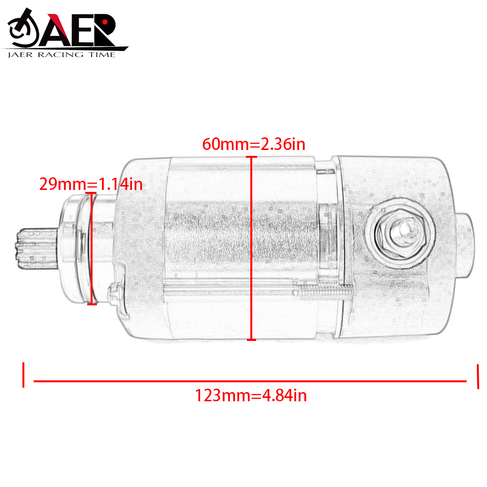 12V Motorcycle Starter Motor Electrical Starter Motor for XC EXC 250 300 - Heavy Duty 410 Motor Boot Starter