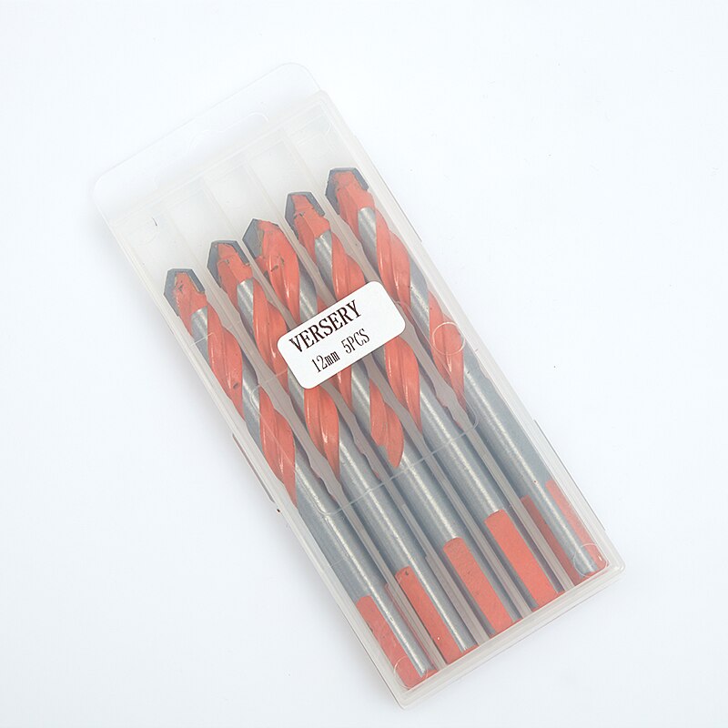 5PCS 5 - 12mm Ultimate Drill Bits Twist Drill Head Wall Ceramic Glass Punching Hole Working Set multifunctional drill bit: 12mm (5PCS)