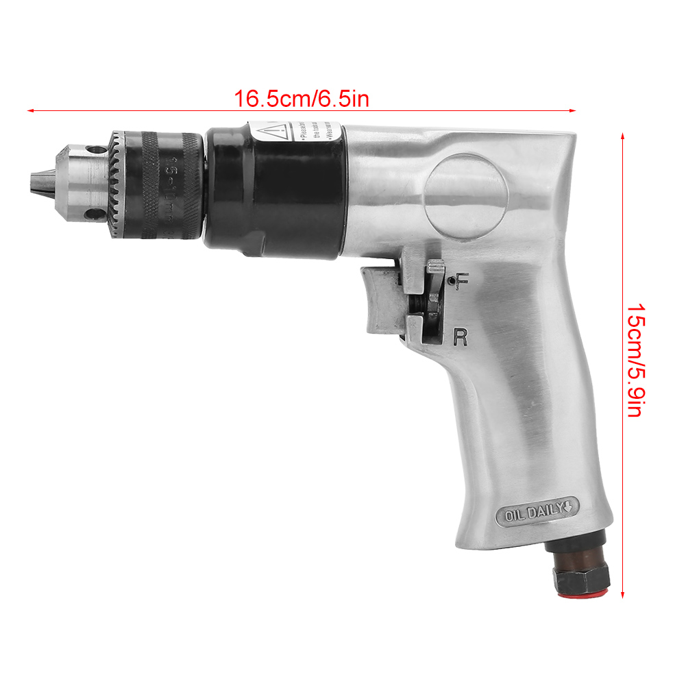 Perceuse pneumatique pliable à grande vitesse, rotation réversible, outil de forage à air pour propositions de trous, 3/8 ", 1700