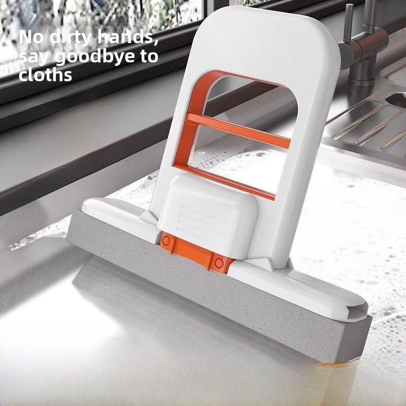 Handheld Glass Cleaner Bathroom Mirror Cloth Convenient No Hand Wash Mop for Desktop Surface Cleaning Household Tools