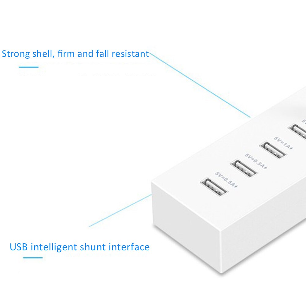 Usb 4 -port-multifunktionsladegerät mit schnellladefunktion und 2a 5v (eu) für smartphones/verschiedene tablet-computer