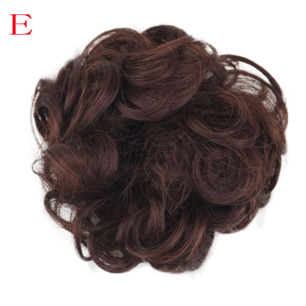 Femmes bouclés désordre chignon cheveux Twirl pièce Scrunchie Extensions coiffure couverture cheveux désordre chignon