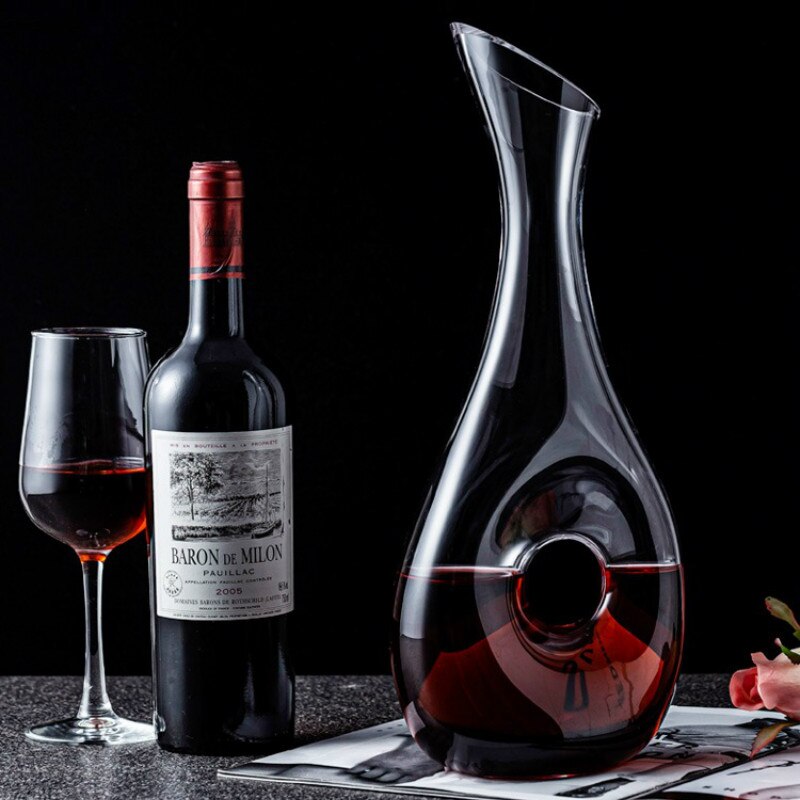 Gratis Glas Wijn Decanter Slak Stijl Decanter Rode Wijn Karaf Lood Decanter Superieure Wijn Beluchter WY615