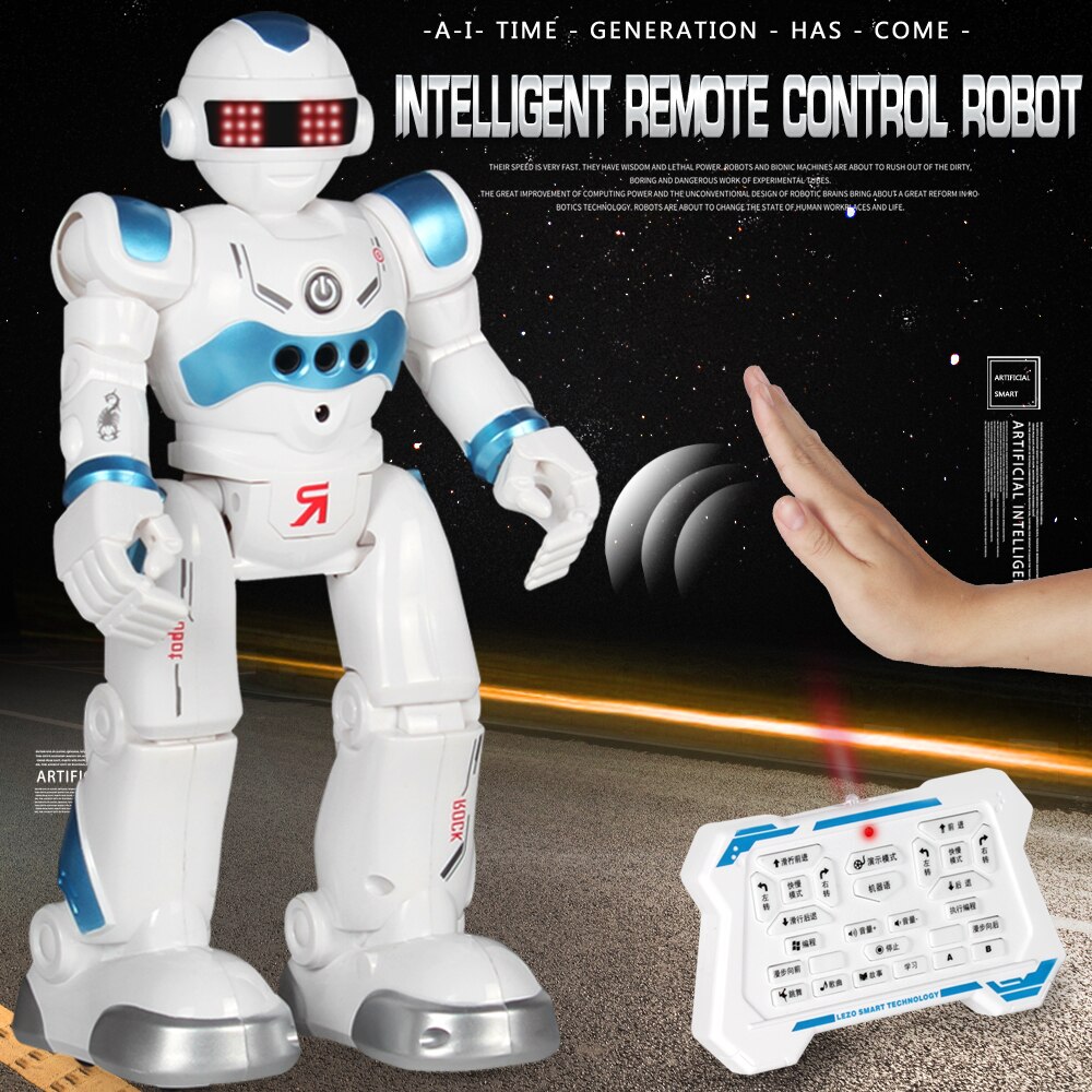 Remote control intelligent early education Locke robot charging induction programming multifunctional children's educational toy