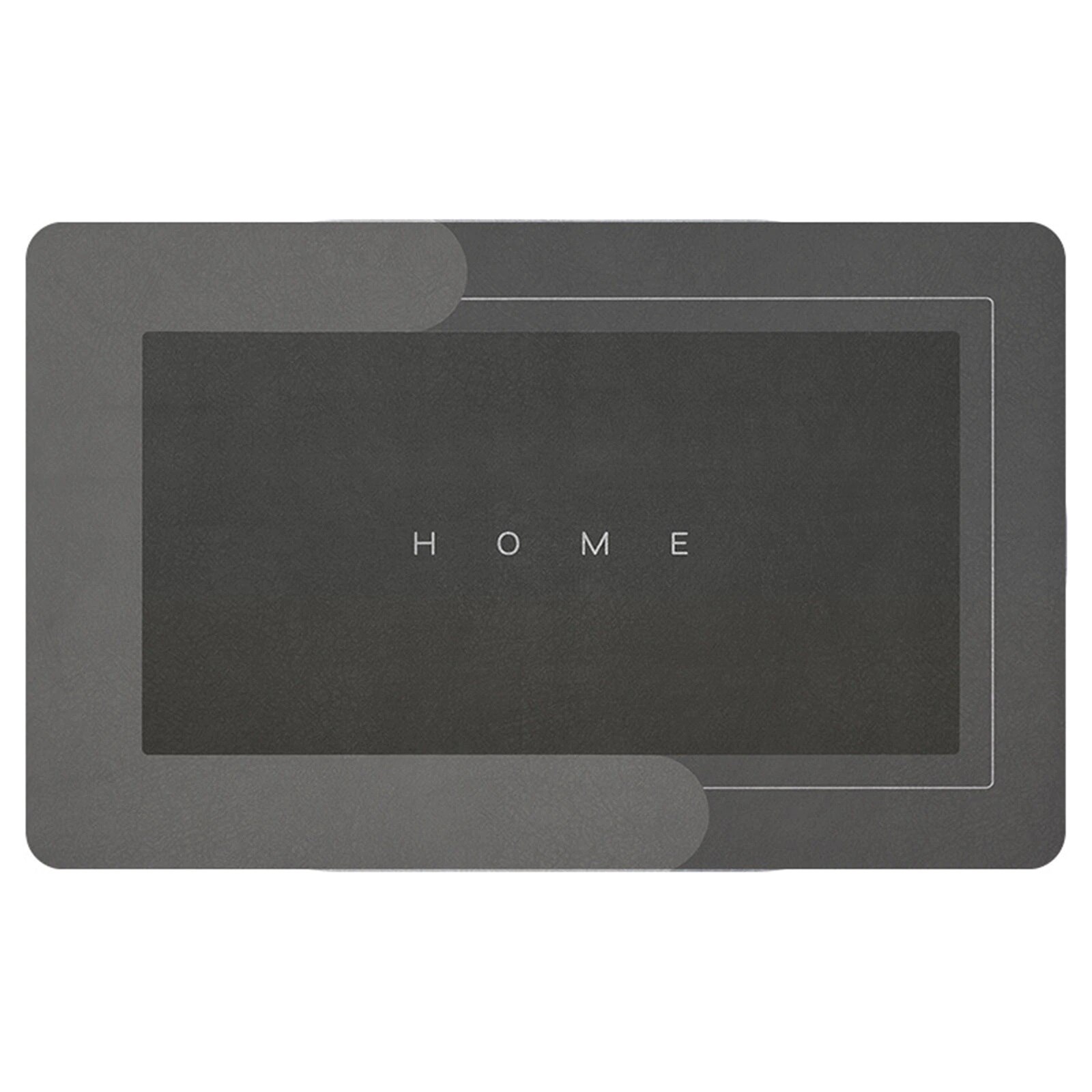 Super Absorbent Bathroom Mat Quick Drying Diatom Floor Mat Easy To Clean Door mat Oil-proof Kitchen rug Non-slip Entrance carpet: Rectangle Dark gray