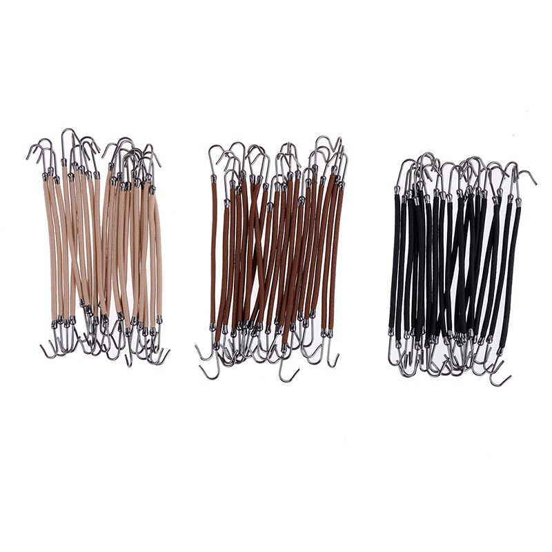 20 pièces/lot pinces élastiques cheveux tresse queue de cheval crochets bandeau cheveux griffe pinces à cheveux bandes de caoutchouc cheveux épais/bouclés outils de coiffure