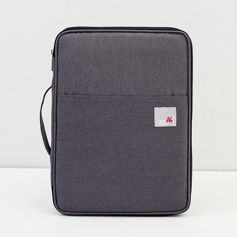 Document Houder Portfolio Organizer Reizen Waterdichte A4 Bestand Houder Paspoort Tablet Organizer Voor Kantoor Ipad Pen Notebooks: 8013-Dark Gray