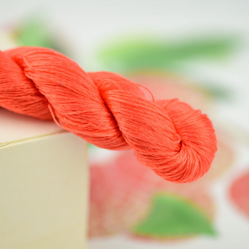 1pcs 400m 100% silk thread silk embroidery thread hand embroidery embroider cross stitch red series 13 gradient colors: 5