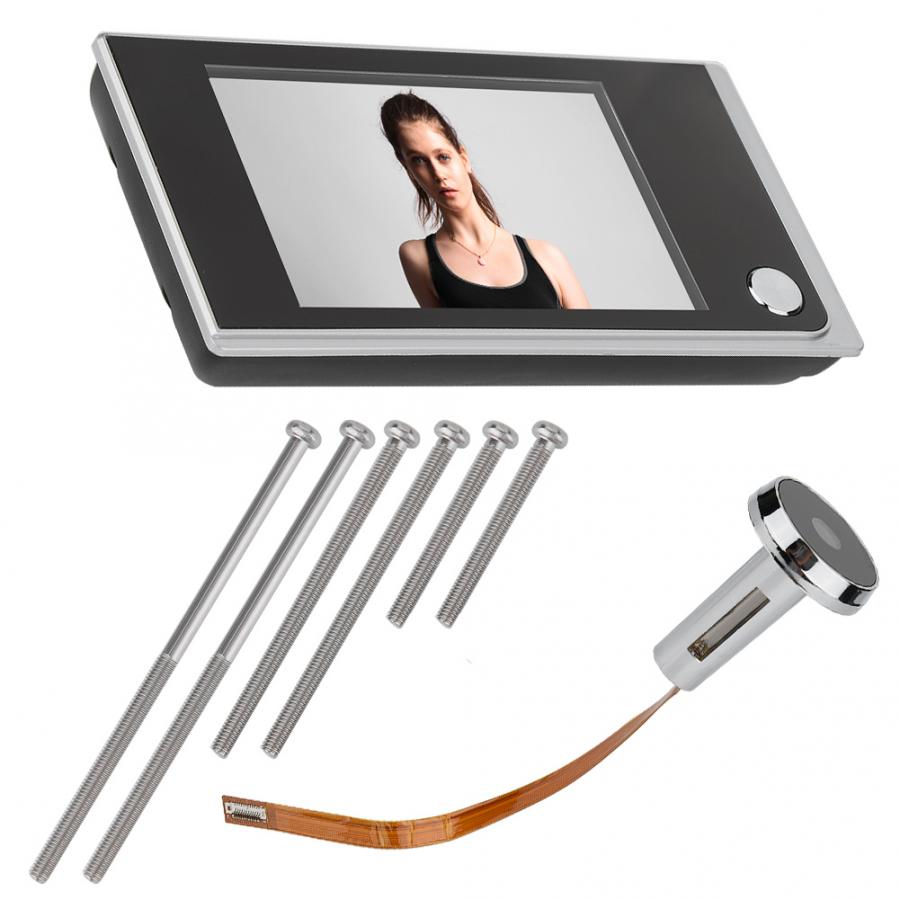 3.5" Digital LCD 120 Degree Peephole Viewer photo visual monitoring electronic cat eye camera DSLR Cam