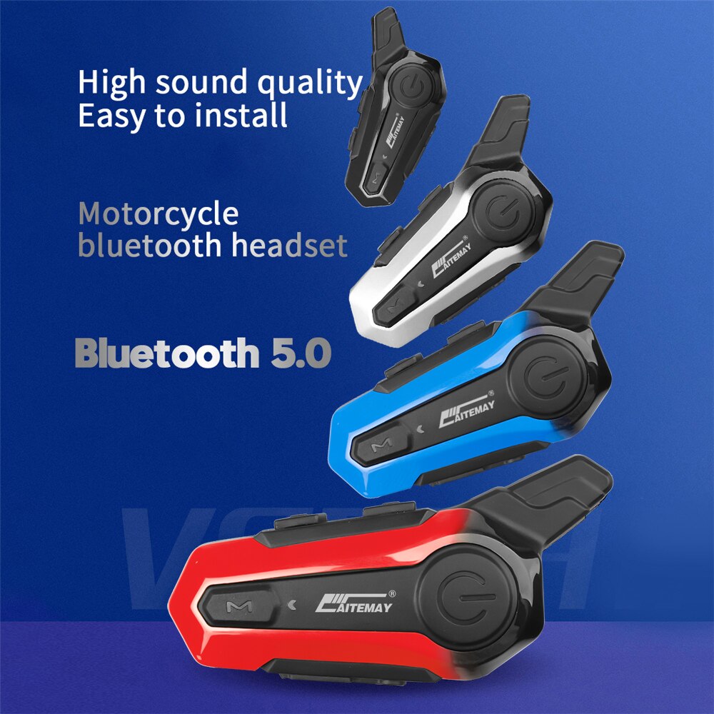 Intercomunicador con Bluetooth para casco de motocicleta, auriculares a la para emparejamiento de 2 conductores, interfono, manos libres, a prueba de agua, E1