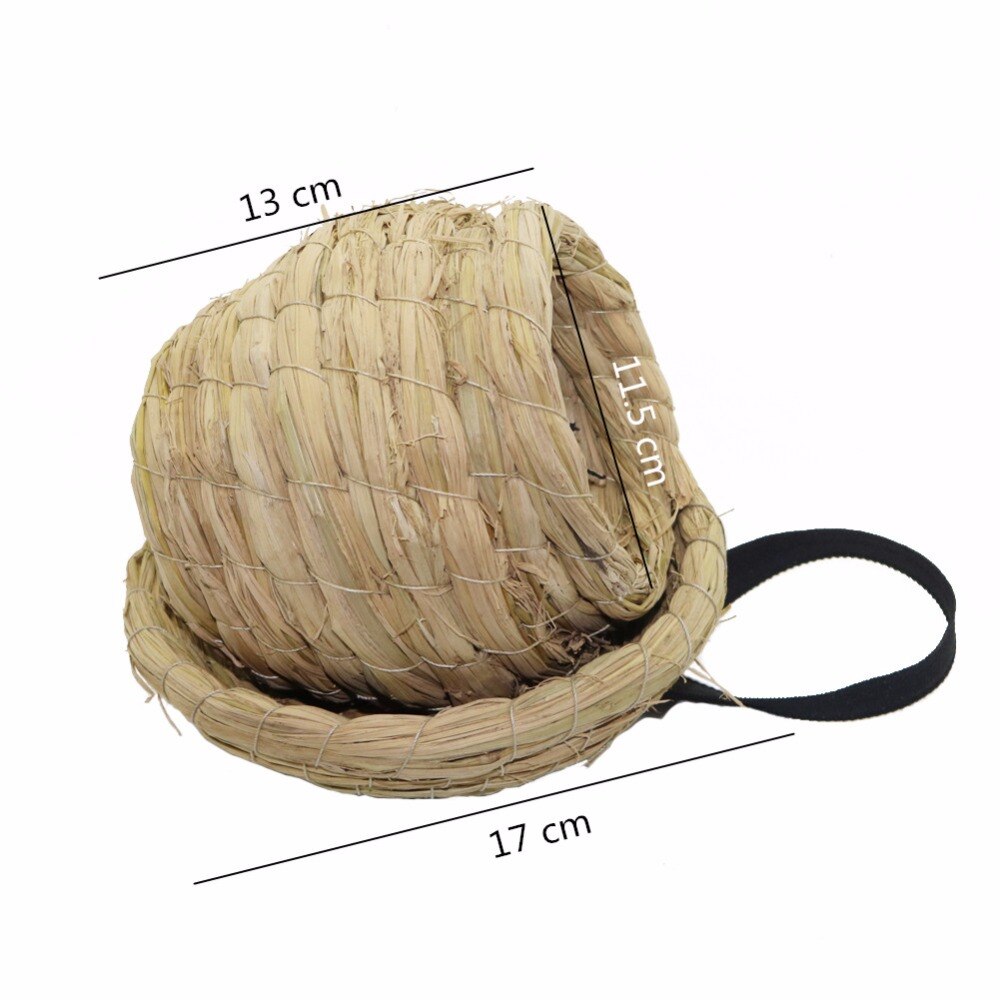 2 optional Straw large bird cages for parrots Birdhouse Nest Bird Breeding Nest decorative cages parrot hut