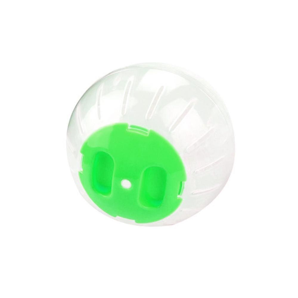 Lille kæledyr kørebold plast grundstødning jogging hamster hamster forsyninger tilbehør kæledyrsøvelse legetøj lille  e1 q 8: Grøn