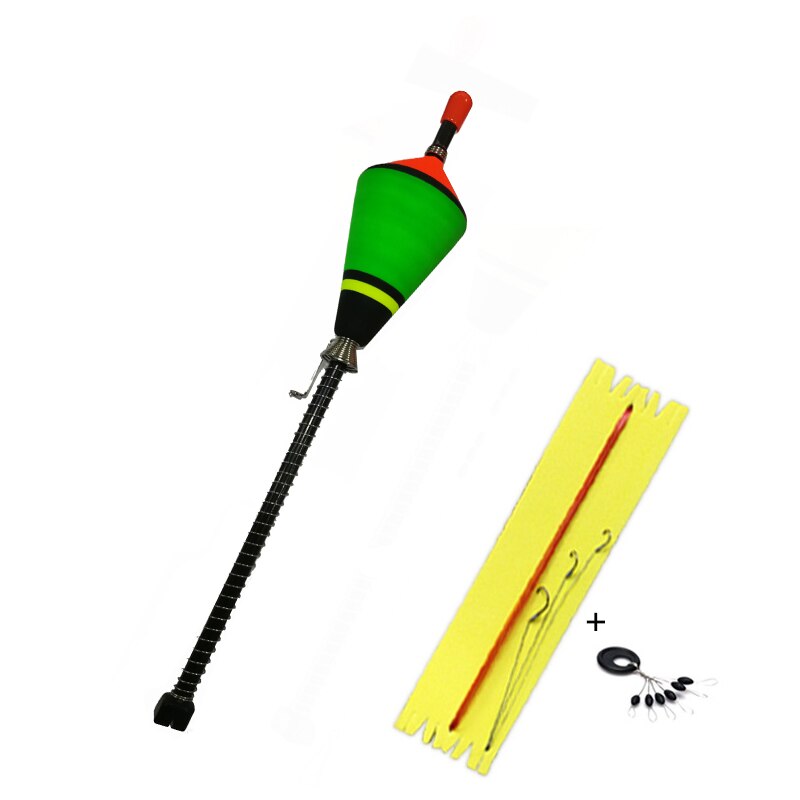 Portable Automatic Fishing Float With luminous stick Fishing Accessories Fast Fishing Artifact Fishing Float Device: Green