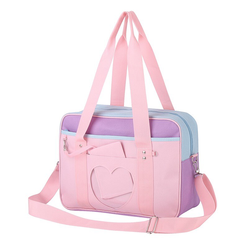 Stijl Roze Japanse Reizen Schouder Schooltassen Voor Vrouwen Meisjes Grote Capaciteit Bagage Organizer Handtassen Totes met Cosplayer: Brown Sugar- strap