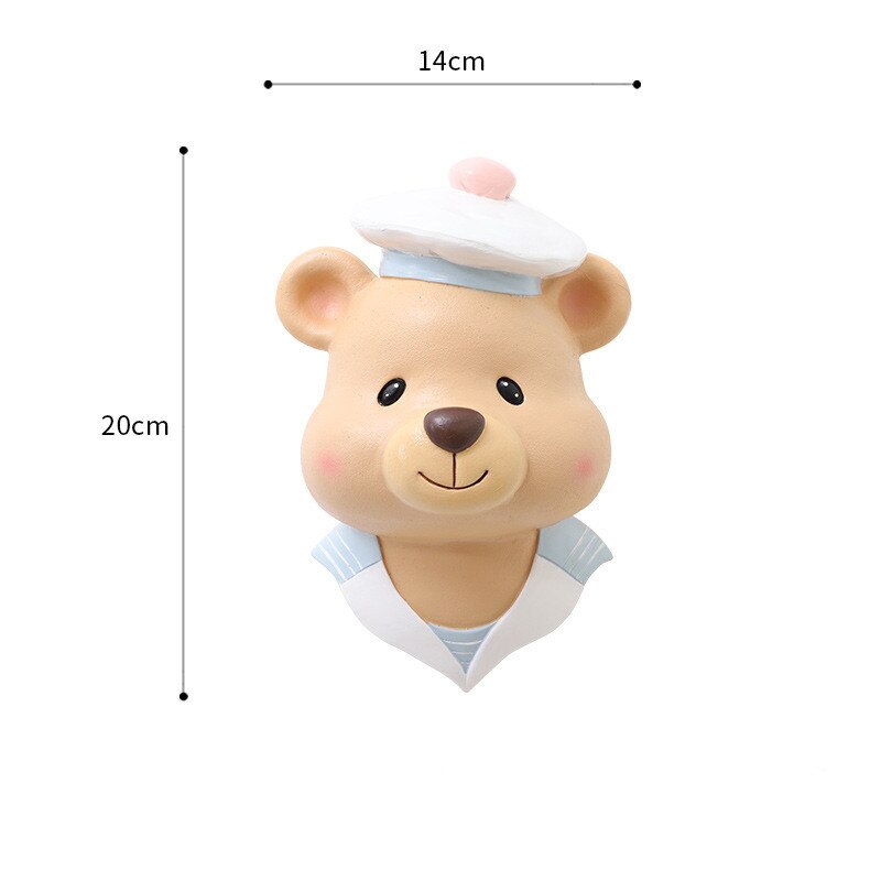 Baby flicka rum dekor djurhuvud väggdekoration för vardagsrum hänge barn flicka barndom sovrum soft install heminredning