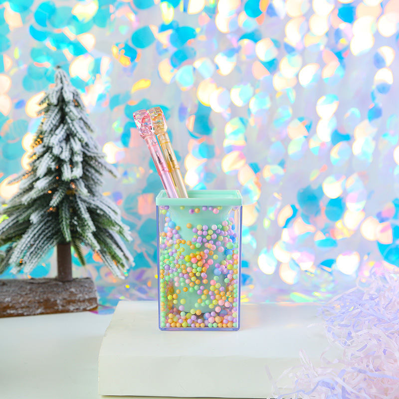 Soporte de bolígrafo de espuma, bonito organizador de escritorio, estilo Kawaii, papelería, para estudiantes