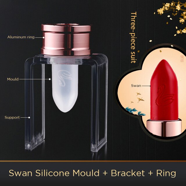 Stampo per rossetto fai-da-te kit di bellezza artigianato strumenti stampo per rossetto di alta qualità stampo per rossetto in silicone nuovo stampo in silicone: cigno