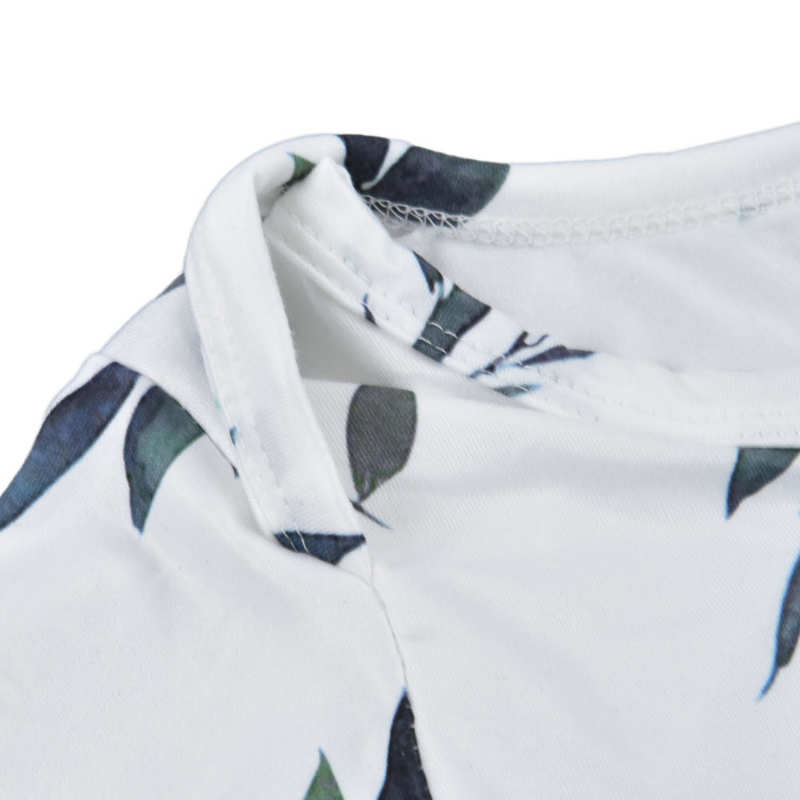 Baby Sleeping Gown Baby Gown Olive Leaf Pattern with Hat for Outings for Home Wear