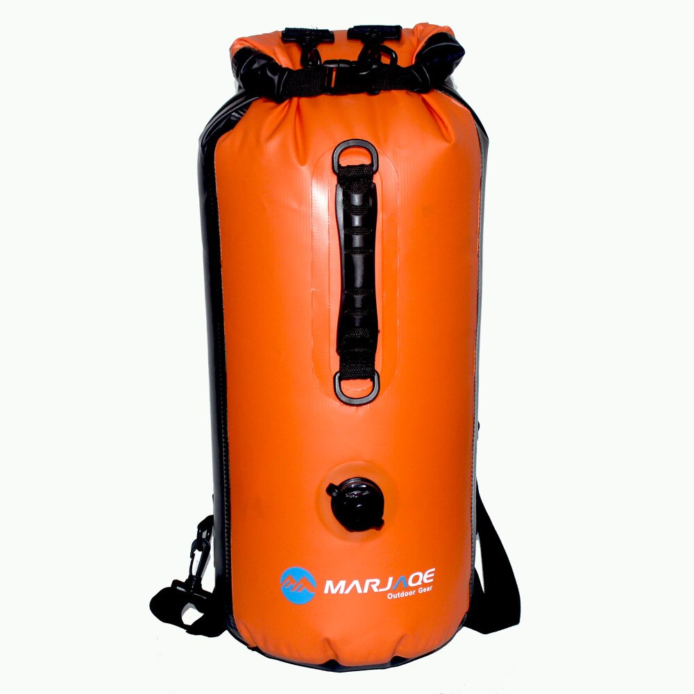 30L Große Kapazität Tragbare 4 Farben Trockenen Tasche Wasserdichte Rucksack Fluss Trekking Outdoor Schwimmen Aufblasbare Ozean Tasche Männer Frauen: Orange