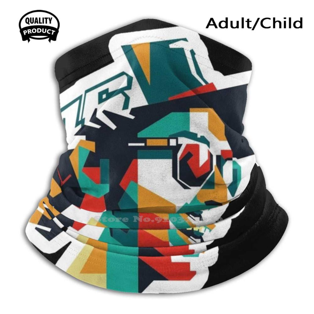 Fan Art-mascarilla de Superbike, bufanda suave y cálida multifunción Rossi, motocicleta Superbike , Retro Vintage: Scarf Mask / Adult Size