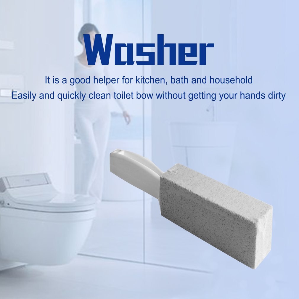 1Pc Toilets Cleaner Stone Natural Pumice Stone Toilets Brush Quick Cleaning Stone Cleaner With Long Handle for Toilets