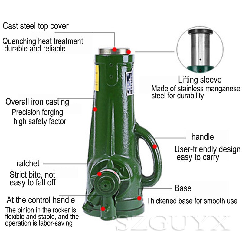 5T spiral jack mechanical gear jack 5 tons jack stable jack tool Screw mechanical jack Screw jack