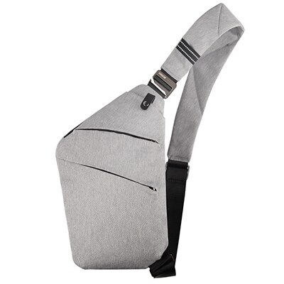 Osoce Anti-Diefstal Crossbody Bag Schoudertas Sling Borst Bag Waterdichte Cover Pack Rugzak Fiets Sport: Silver grey