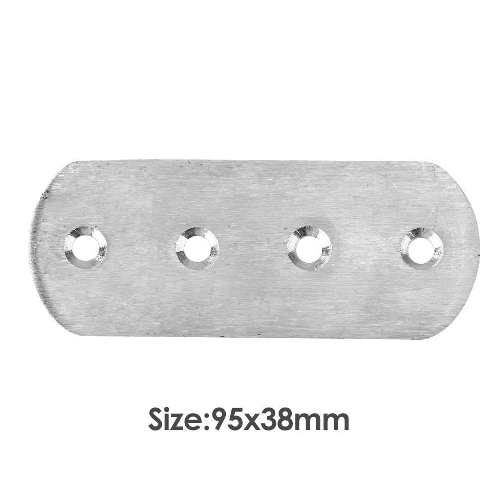 4pcs Stainless Steel Corner Brackets Furniture Fastener Connecting Pieces Angle Iron Straight Angle Codes Anti-rust Hardware: s