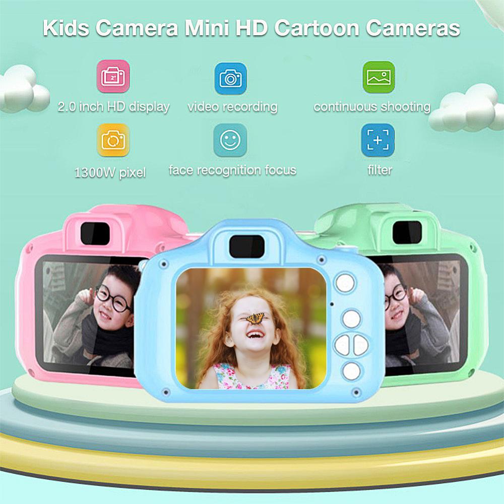 3 Colors Kids Digital H D 1080P Video Camera 2.0 Inch 1300w px Color Display Children Baby