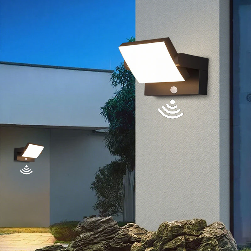 LED buitenwandlamp 24W IP65 waterdichte bewegingssensor wandlamp modern binnenhuis balkon veranda tuindecoratie verlichting
