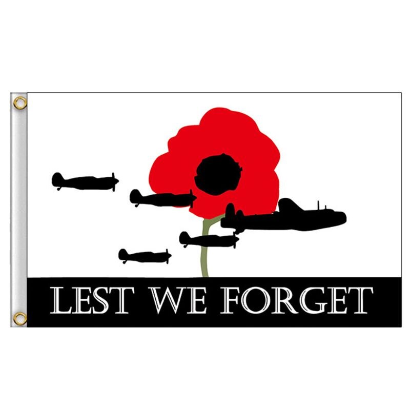 Lest We Forget Flag Centenary Remembrance Day Patriotic Memorial Banner for Boat: 3